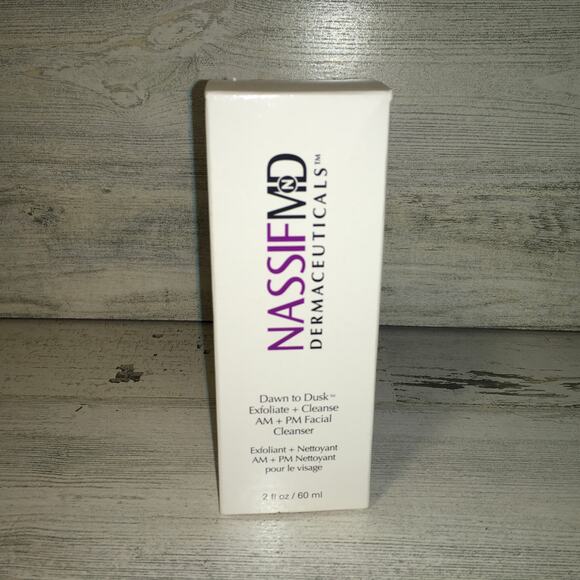 Nassif MD Dawn to Dusk Exfoliate Cleanse AM + PM Facial Cleanser NEW SEALED 2 oz - Picture 2 of 8